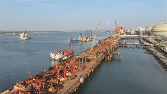 汕尾新港區(qū)白沙湖公用碼頭建設(shè)提速